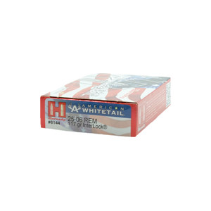 Hornady American Whitetail 25-06 Remington Ammo 117 Grain InterLock - 8144