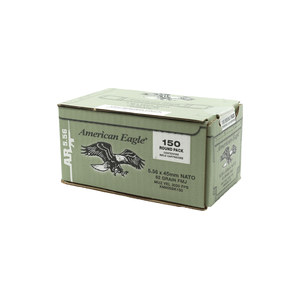 Federal American Eagle 5.56x45mm NATO Ammo 62 Grain M855 Full Metal Jacket - XM855BK150