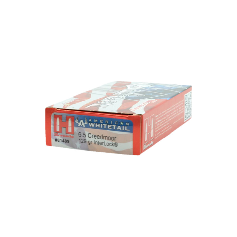 Hornady American Whitetail 6.5 Creedmoor Ammo 129 Grain InterLock - 81489