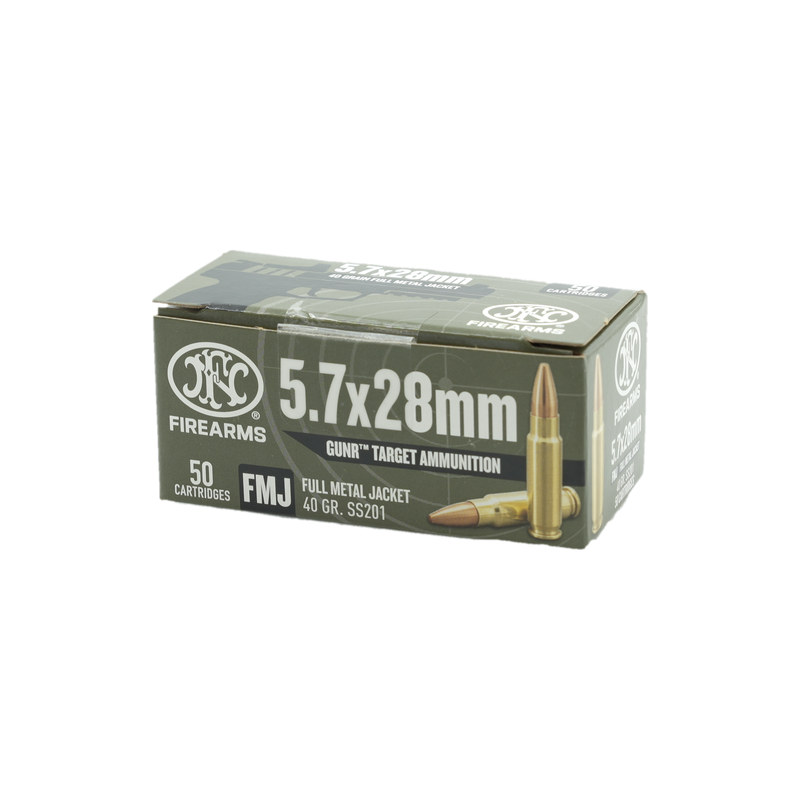 FN GUNR 5.7x28mm Ammo 40 Grain Full Metal Jacket - SS201